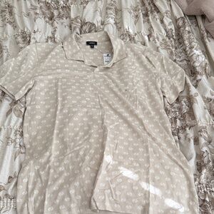 Express Beige Polo Shirt